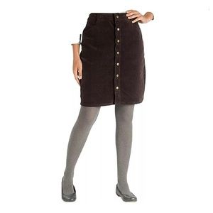 Woolrich | Forest Green Corduroy Button Skirt